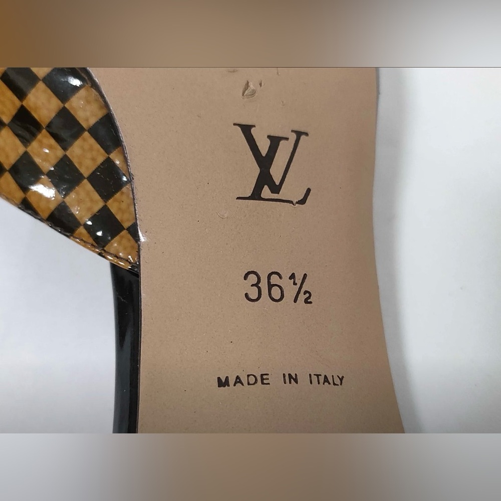 Louis Vuitton Damier heel Sandals 6.5 women’s - Picture 5 of 8